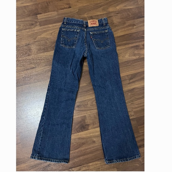 dark blue wash vintage levi jeans - Picture 2 of 3